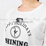 Female Chest Printed Letters With Decorative Fleece thumbnail-2