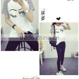 Women Creative Face Eyes Cotton Causal t Shirt thumbnail-4