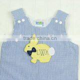 2017 Baby Boys Easter Outfit Kids Bunny Shortall Newborn Baby Boys Romper thumbnail-4