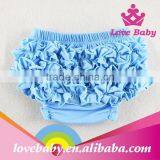 Fashional Toddler Clothing Baby Underwear Cotton Ruffle Blue Bloomer thumbnail-1
