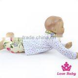 Triangle & Floral Print Outfits With Scarf Soft Touch Baby Clothing Set Factory Wholesale Little Girls Clothes thumbnail-2