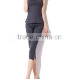 Red Woman Jogging Shirts Body Building Sport Wear Aerobics Pant Suit thumbnail-1