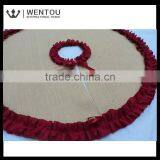 New Style Wholesale Rounded Burlap Christmas Tree Skirt thumbnail-2
