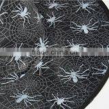 Black Cobweb Spider Printed Witch Taffeta Witch Hat for Halloween Costume thumbnail-4