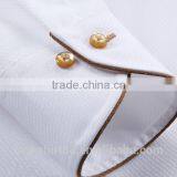 2017 Custom Slim Fit White Cotton Dress Shirts thumbnail-3