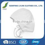 Newborn and Baby Soft 100% Cotton Hat Bonnet With Ties Under Chin thumbnail-1