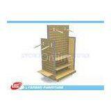 OEM Four - Side MDF / Metal Slatwall Display Stands For Garment Presenting