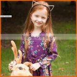 Best Selling Kids Birthday Purple Dress New Model Girl Dress Girls Dresses 2016 thumbnail-3