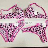 Women underwear fashion pink dot sexy bra & panty set