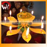 2017 Amazing Happy Birthday Flower Lotus Magic Candle