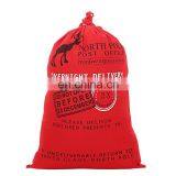 Hight Quality Red Burlap Canvas Christmas Gift Santa Sacks thumbnail-4