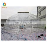 2017 Guangzhou giant outdoor transparent clear sealing dome tent for sale