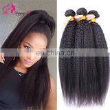 Wholesale Kinky Straight Brazilian Natural Hair Extensions black hair extensions