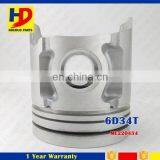 6D34 6D34T SK200-6 Engine Piston ME220454 With Alfin Oil Cooling Diameter 104mm thumbnail-3
