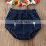 Drop Shipping Newborn Clothing Set Summer Baby Girls Sunflower Full Print Tops Dress & Shorts Pants Outfits Clothes thumbnail-6