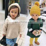 Winter Hats For Kids Pompom Fur Knitted Beanie Cap Baby Children Fur Pom Pom Hat Girls Boys Warm Outdoor Ski Caps Bonnet thumbnail-2