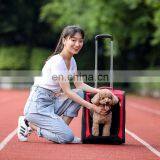 Pet Luggage Factory Oxford Cloth Two Color Cat and Dog Trolley Case Multi Function Travel Bag for Pets thumbnail-1