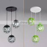 Сферическая светодиодная подвесная лампа, светильник с яркими цветами, лампа с клетчатой оболочкой, подвесной светильник в винтажном стиле