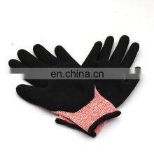 HY En388 4544 High Cut Risk Applications Glove Premium Quality Sandy Nitrile Scrub Cut Resistant Work Glove thumbnail-4