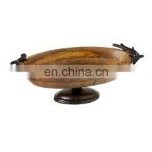 Wooden & Metal Bowl