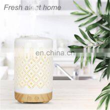2021 New Copper Ultrasonic Aromatherapy Machine Essential Oil Wood Grain Cold Fog Humidifier thumbnail-3