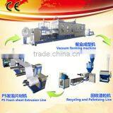 Automatic production line for foam picnic box and plate