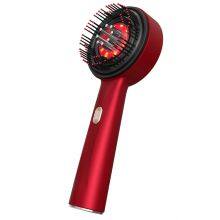 Portable Hair and Head Massager With Red Light Fashionable Plastic Salon-Usage Massage Comb for Hair Decoration