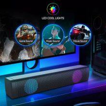 New Design S10 Computer Speaker Desktop Colorful Backlight Waterproof Wired Hi-fi Sound Noise Canceling Smart Home Speaker thumbnail-6