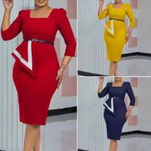 Trendy Elegant Ladies Office Dresses thumbnail-2