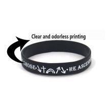 Wholesale Souvenir Rubber Bands Printed Silicone Wristband Cheap Promotion for Event thumbnail-3