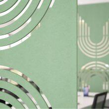 Sound Absorbing PET Felt Acoustic Hanging Screen Modern Desk Divider for Office and Living Room Partition thumbnail-2