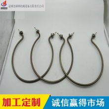 Tube-in-tube Cooler Irregular Shape Dry Burn Fin Heating Tube W-type Reducer Stainless Steel Heat Dissipation Plate Electric Heating Tube Oven thumbnail-1