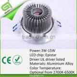 2013 New 12W 900lm Epistar Round Led Lighting Ceiling