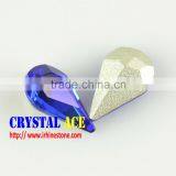 Teardrop Shape Stone Crystal Glass Tear Drop Jewelry Stone for Garment Accessories thumbnail-1