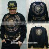 Foil Stamping Round Neck Hedging Sweater thumbnail-1