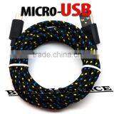 1m 2m 3m Braided Micro USB Cable Data Transfer and Power Charge For Android thumbnail-5