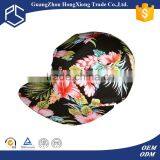 2015 Top Selling wholesale floral printing hat for girls 5 panel cap