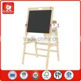 Fashion Kids Wooden Toy Tergum Chalkboard and Whiteboard Blackboard Folding Kids Erasable Magic Magnetic Drawing Board thumbnail-1