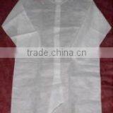 Disposable Non-woven PP Lab Coat, Elastic Waist, Knitted Collar