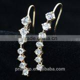 New Designer Fashion Jewelry 7 Cubic Zircon Stones Earrings thumbnail-5