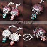 Fashion Design Cartoon Character Plated Silver Couples Keychain K0029 thumbnail-2