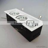 Led Grille Light Dimmable 3pcs 30w Cob Led Spotlight High Power COB,high CRI (Ra >80),excellent Lighting Performance thumbnail-1