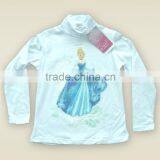 Cotton Roll-neck Long Sleeve Girl T-short Sublimation Print OEM/ODM Top Brand thumbnail-6