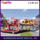 Super Attractive Inflatable Chequered Flag Combo With Slide for Kids
