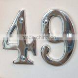 Hanging Number, Wall Hanging Number, Silver Brass Number