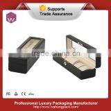 Acrylic Window Wood Watch Gift Box With Leather thumbnail-1