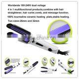 L-700 hair curler and hair straightening brush with massage function