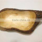 2016 New Products Pear Shape Natural Wooden Fruits and Nuts Serving Plate thumbnail-3