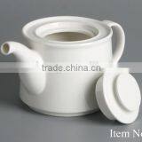 Restaurant Plain Fine China Ceramic Teapot thumbnail-6