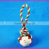2013 Christmas Cotton Rope Pet Toys With Tennis Ball thumbnail-1